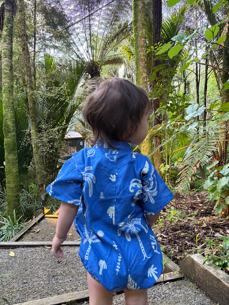 Nikau Kikorangi Kimono Romper